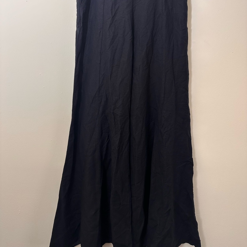 Anthropologie Palazzo Linen pants black size 10 Tall NWT - Picture 8 of 14